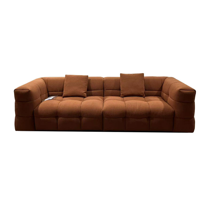 compressed sofa brown